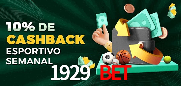 10% de bônus de cashback na 1929 Bet