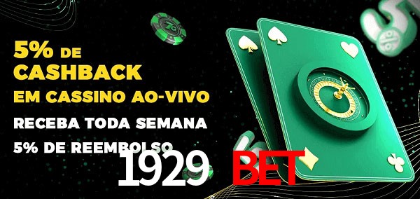 Promoções do cassino ao Vivo 1929 Bet